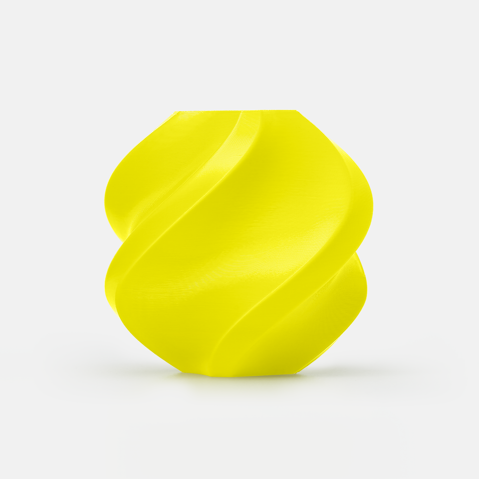 Yellow TPU Firm filament spool
