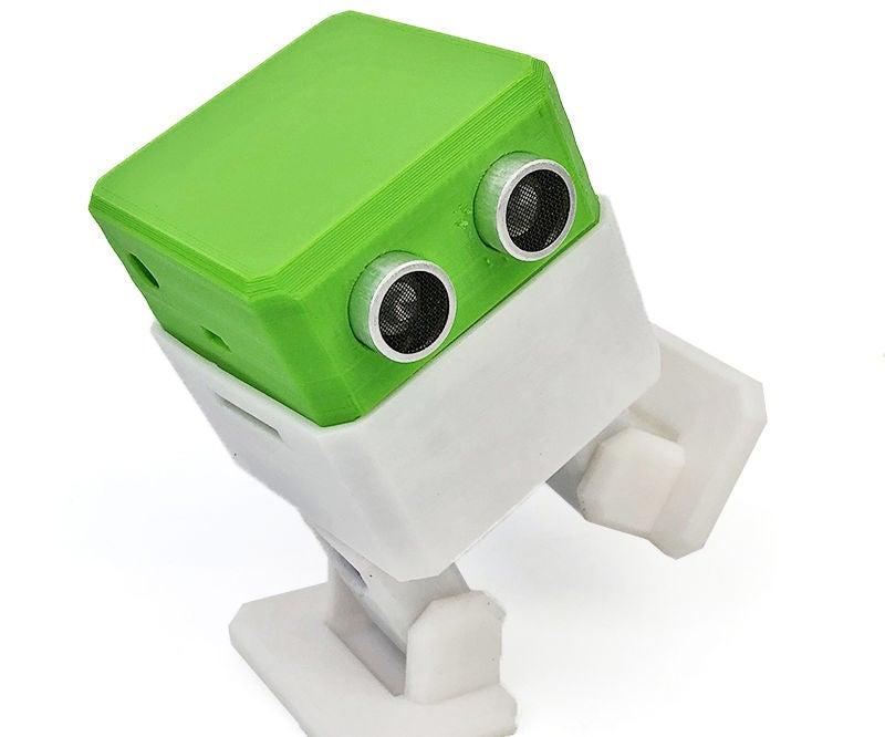 3D printed robot built with a Buildabot rental printer